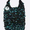 Women JW ANDERSON sequin mesh hobo bag
