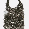 Women JW ANDERSON sequin mesh hobo bag