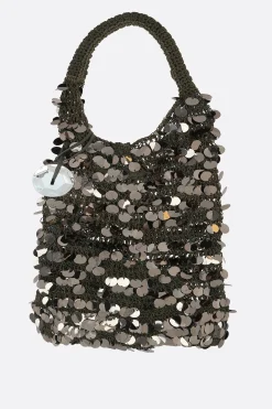 Women JW ANDERSON sequin mesh hobo bag