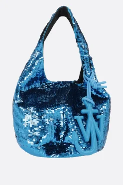 Women JW ANDERSON sequinned jersey mini handbag