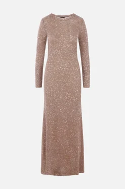 Women BALENCIAGA sequinned knit long dress