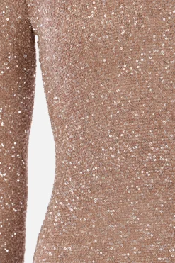 Women BALENCIAGA sequinned knit long dress