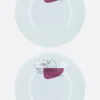 CASSINA Service Prunier: porcelain two soup plate set