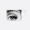 FORNASETTI set of six Tema e Variazioni N° 1 tea cups