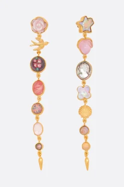 Women GRAINNE MORTON Seven Charm Victorian drop earrings