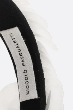 Women NICCOLÒ PASQUALETTI Sfocatura headband in velvet with sequins