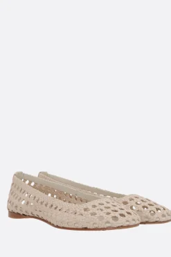 Women PALOMA BARCELO' Shell ballerinas in woven leather