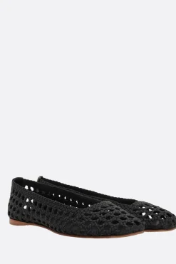 Women PALOMA BARCELO' Shell ballerinas in woven leather