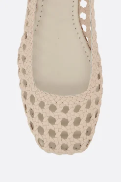 Women PALOMA BARCELO' Shell ballerinas in woven leather