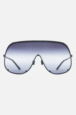 RICK OWENS Shield metal sunglasses