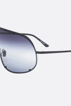 RICK OWENS Shield metal sunglasses