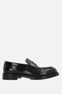SANTONI X 10 CORSO COMO shiny leather loafers