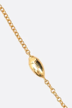Women BIBI VAN DER VELDEN Short Solo Scarab Opal Fly Wings necklace