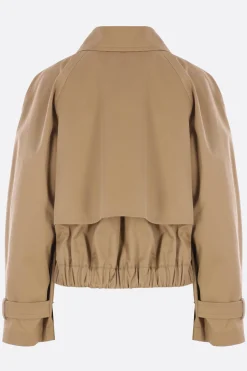 Women ALBERTO BIANI short trench coat in gabardine