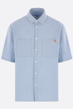 MAISON KITSUNÉ short-sleeve shirt in Chambray