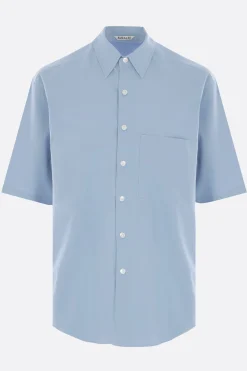 AURALEE short-slevee shirt in Finx cotton