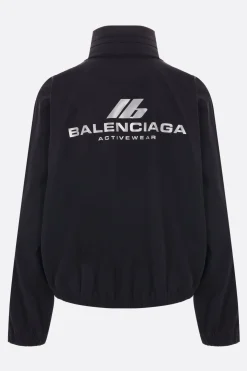 Women BALENCIAGA Shrunk Activewear stretch nylon windbreaker