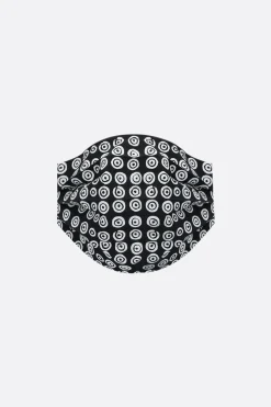 10 CORSO COMO signature circle print fabric fasce mask