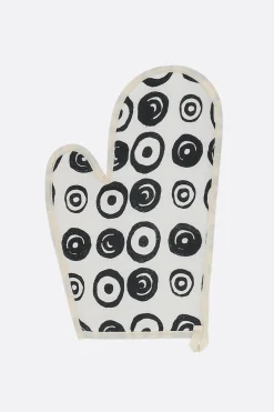 10 CORSO COMO signature circles print linen oven glove
