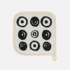 10 CORSO COMO signature circles print linen pot holder