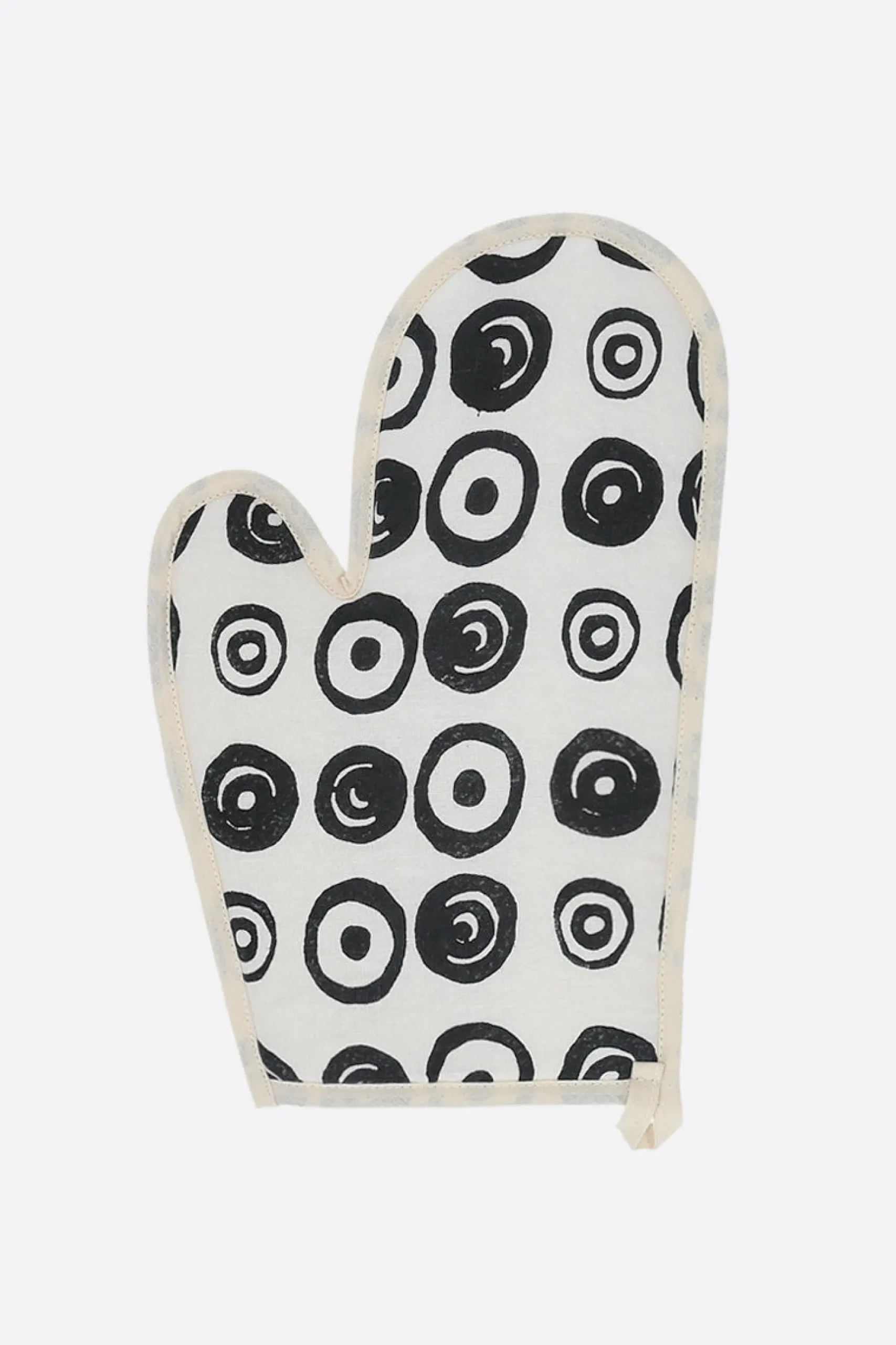 10 CORSO COMO signature circles print linen oven glove