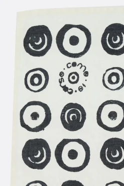 10 CORSO COMO signature circles print linen tea towel