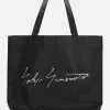 Women DISCORD YOHJI YAMAMOTO Signature large tote bag in grainy leather