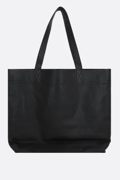 Women DISCORD YOHJI YAMAMOTO Signature large tote bag in grainy leather