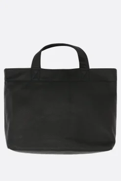 Women DISCORD YOHJI YAMAMOTO Signature mini tote bag in grainy leather