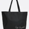 Women DISCORD YOHJI YAMAMOTO Signature tote bag in grainy leather
