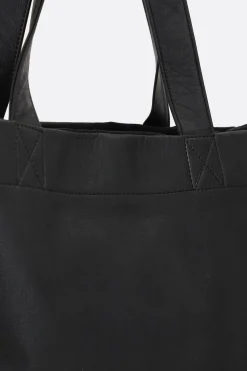 Women DISCORD YOHJI YAMAMOTO Signature tote bag in grainy leather