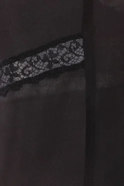 Women MM6 silk and lace top