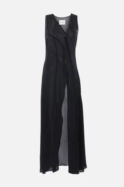 Women YEHUAFAN silk sleeveless top