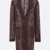 Women META CAMPANIA COLLECTIVE single-breasted coat in lace
