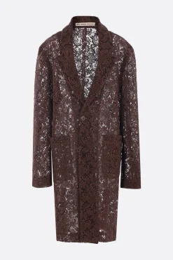 Women META CAMPANIA COLLECTIVE single-breasted coat in lace