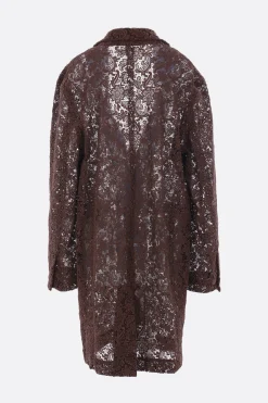 Women META CAMPANIA COLLECTIVE single-breasted coat in lace
