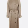 Women 10 CORSO COMO single-breasted envers satin trench coat