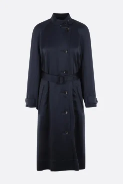 Women 10 CORSO COMO single-breasted envers satin trench coat