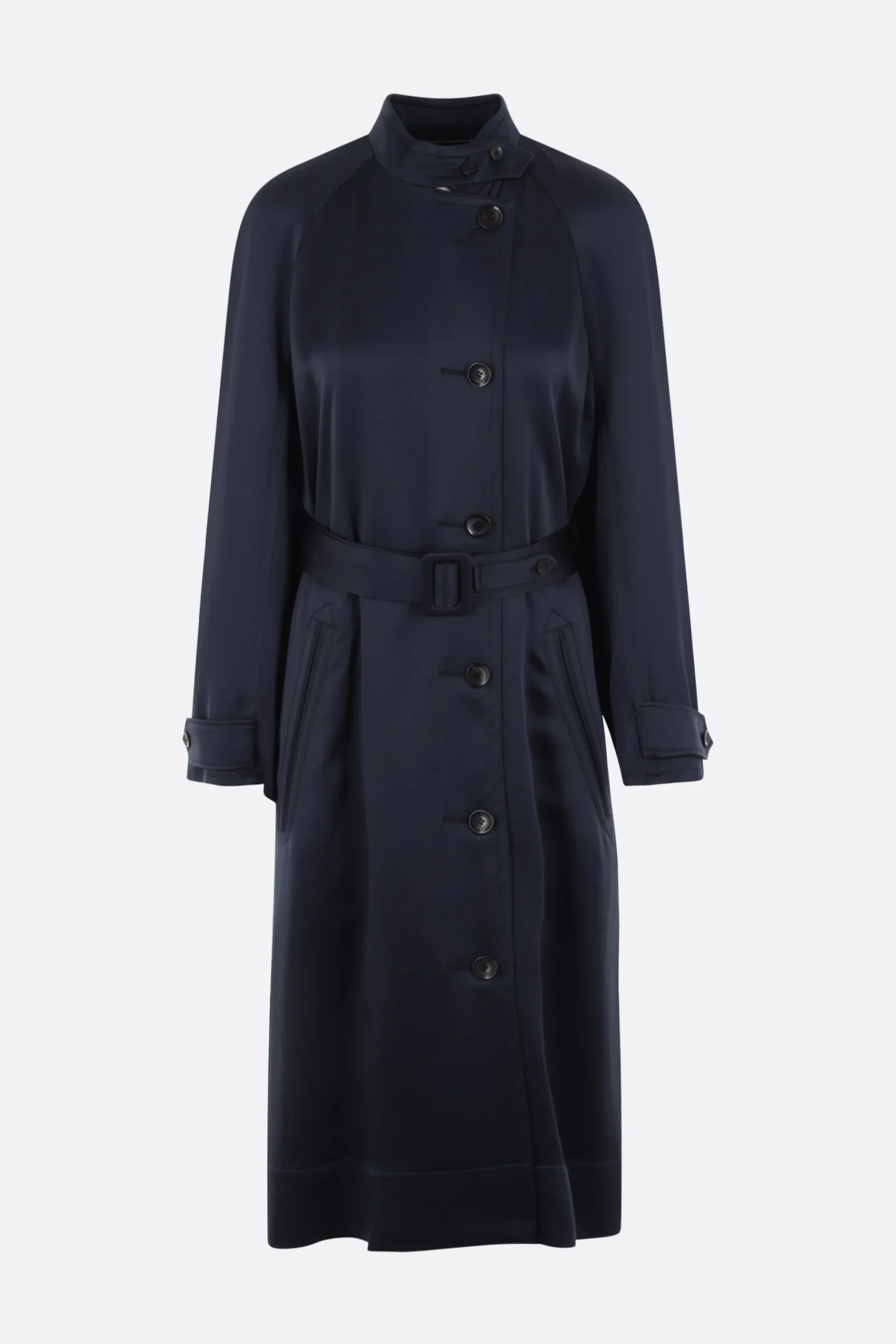Women 10 CORSO COMO single-breasted envers satin trench coat