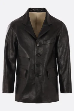 TAIGA TAKAHASHI single-breasted jacket in leather