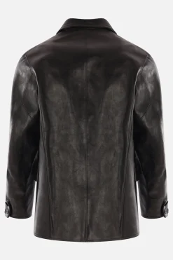 TAIGA TAKAHASHI single-breasted jacket in leather