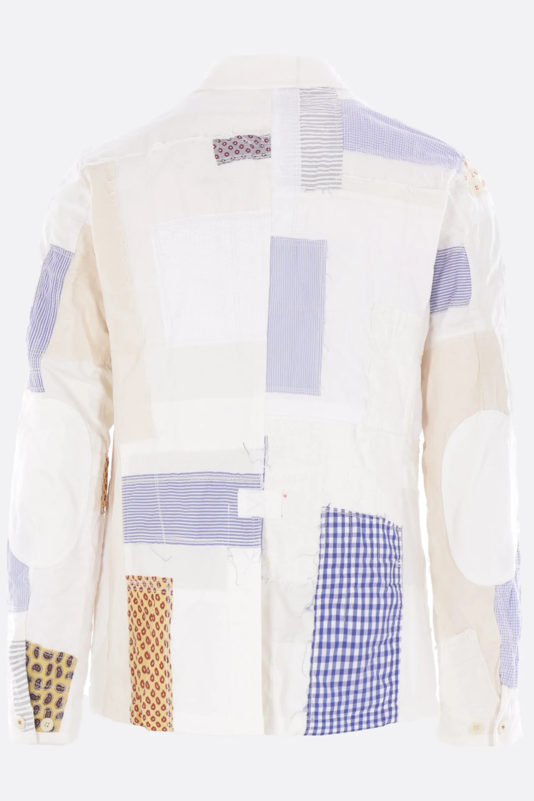 JUNYA WATANABE MAN single-breasted jacket in patchwork cotton