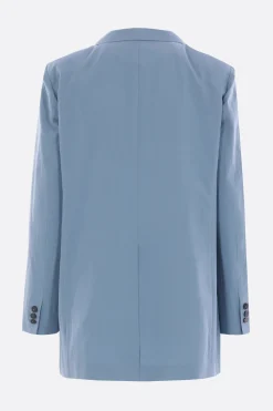Women ALBERTO BIANI single-breasted jacket in washed cotton