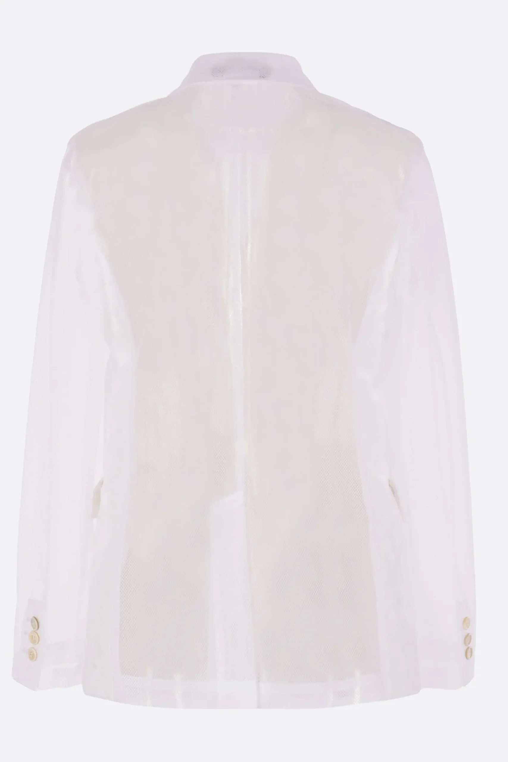 Women COMME DES GARÇONS single-breasted jacket in mesh with flowers