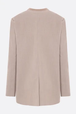 Women MM6 single-breasted jacket in viscose blend