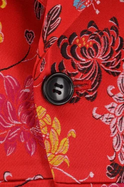 Women COMME DES GARÇONS single-breasted jacket in jacquard satin