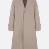 THOM BROWNE single-breasted overcoat in twill