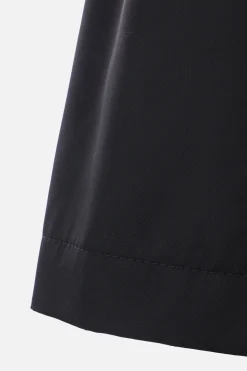 JIL SANDER single-breasted overcoat in nylon twill