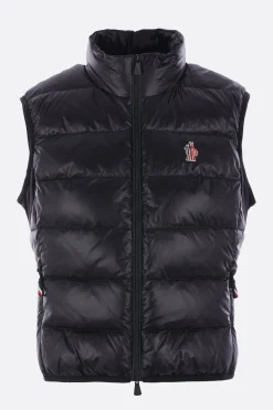 Women MONCLER GRENOBLE sleeveless down jacket in glossy nylon