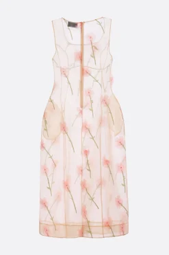 Women SIMONE ROCHA sleeveless dress in embroidered organza